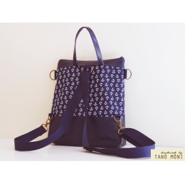 CONFORT BAG hátizsák és táska kék horgonyos (új)