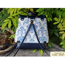 COUNTRY BAG hátizsák és táska kék barokk sötétkék (új)
