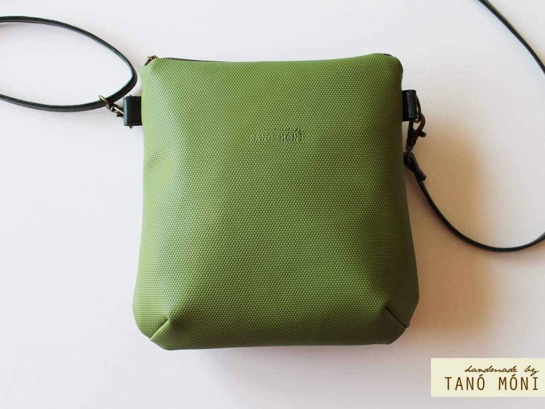 HAPPY BAG táska zöld mintás (új)